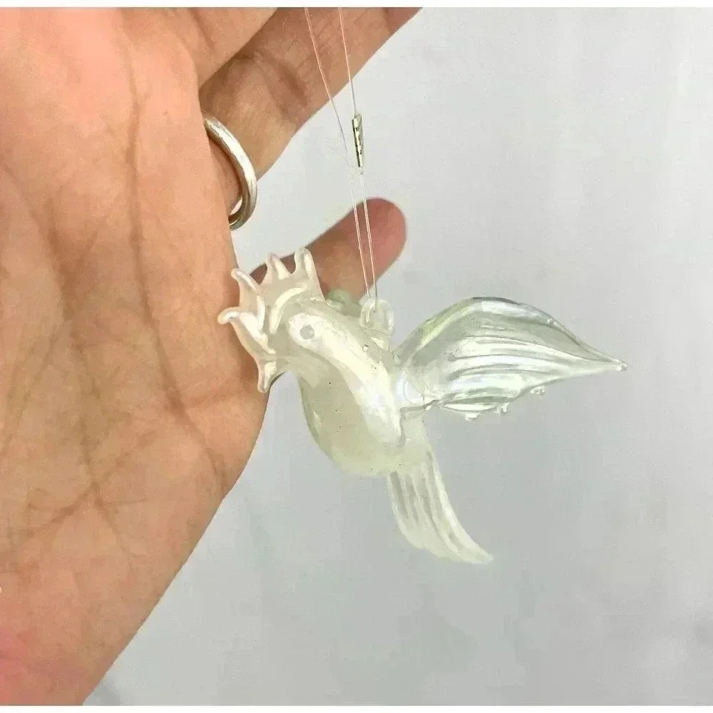 VTG Lot of 10 Mercury Glass Ornaments Butterflies‎ Cherub Bird Holiday Christmas